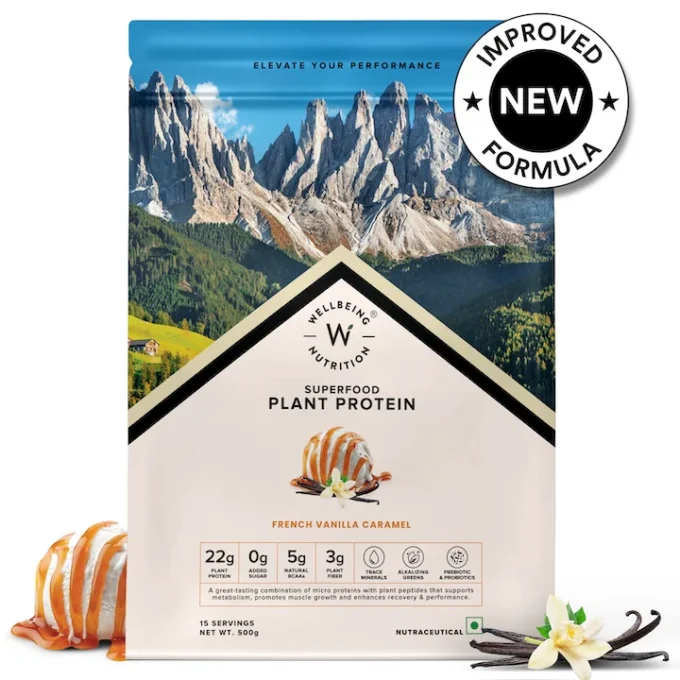 Wellbeing Nutrition Vegan Protein - French Vanilla Caramel