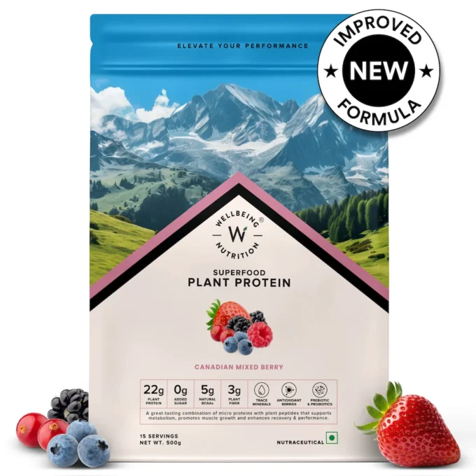 Wellbeing Nutrition Vegan Protein - Canadian Mixed Berry