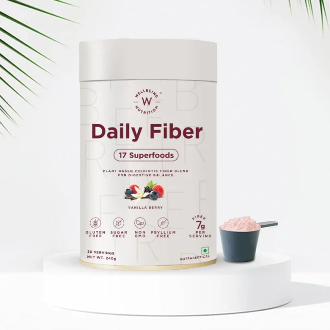 Wellbeing Nutrition Daily Fiber | Vanilla Berry Flavor